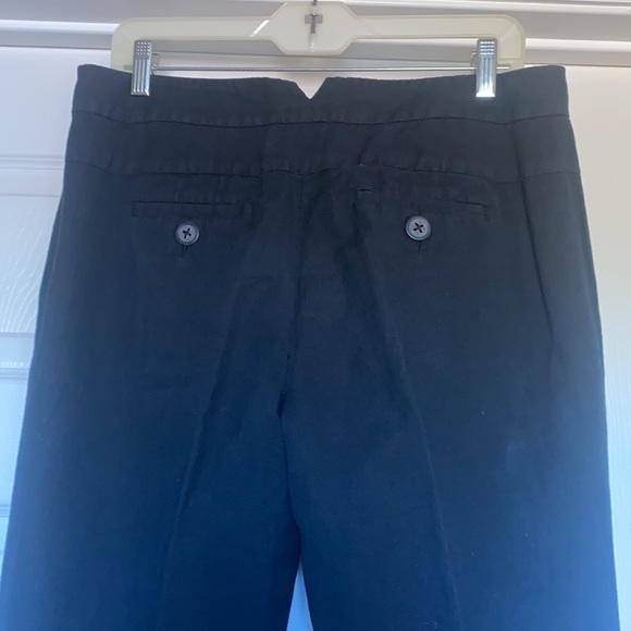 Elevenses (Anthropologie) black flare pants. Size 10. Zipper front with pockets. - Picture 5 of 10